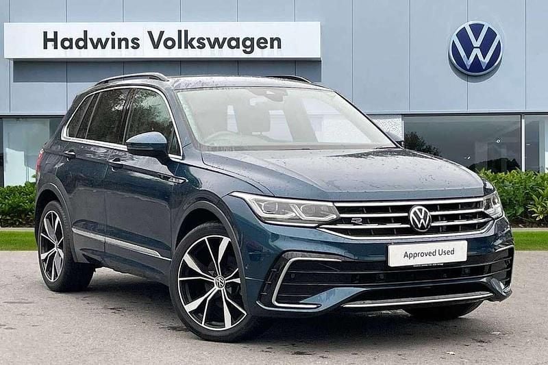 Blue Used 2022 VW Tiguan R-line SUV | £28,495 (Fair price) - Image 1/4