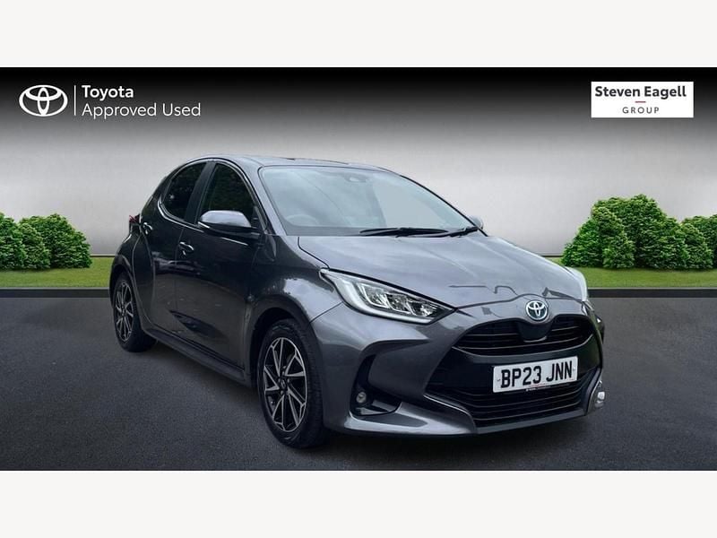 Grey Used 2023 Toyota Yaris Hybrid Design Hatchback | £17,967 (Fair price) - Image 1/3
