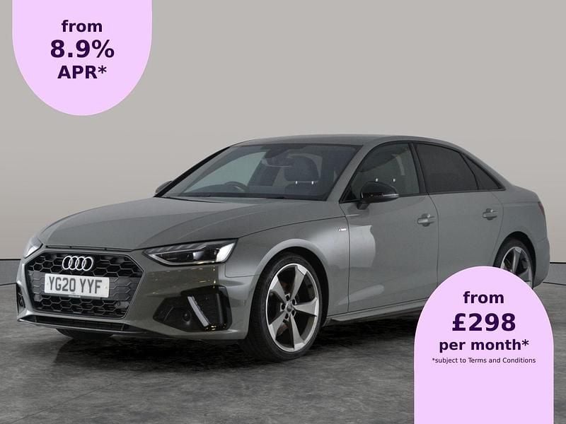 Grey Used 2020 Audi A4 Black Edition Sedan | £19,127 (Fair price) - Image 1/2