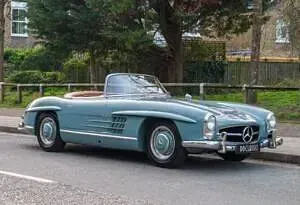 Used Mercedes SL300 215 HP (158 kW) 1957 Blue Cabriolet