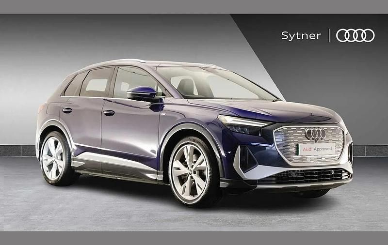 Blue Used 2021 Audi Q4 e-tron S-Line SUV | £23,500 - Image 1/4