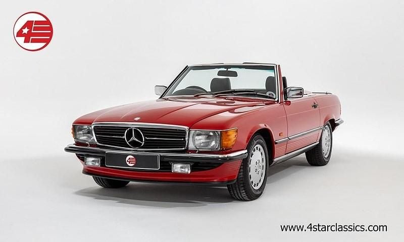 Used Mercedes SL500 1990 Red Cabriolet
