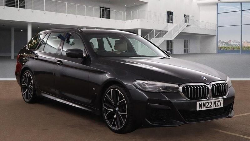 Grey Used 2022 BMW 520 M Sport Estate | £22,990 (Fair price) - Image 1/4