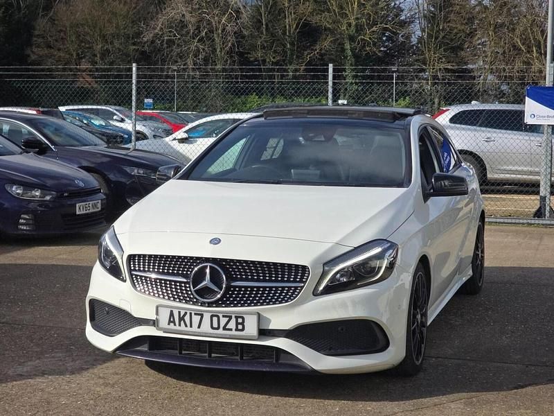 Used Mercedes A220 AMG line 2017 White Hatchback