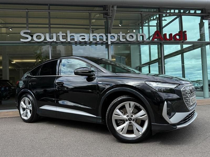 Black Used 2024 Audi Q4 Sportback e-tron S-Line SUV | £31,890 (Super price) - Image 1/3
