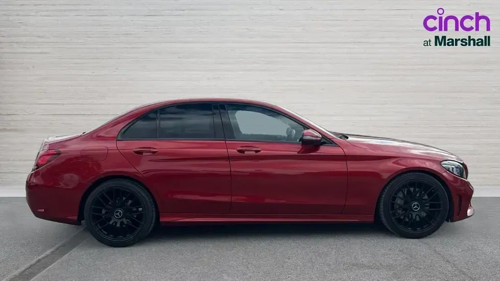 Used Mercedes C300 AMG line 245 HP (180 kW) 2020 Red
