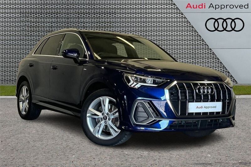 Blue Used 2022 Audi Q3 S-Line SUV | £30,300 (Fair price) - Image 1/3