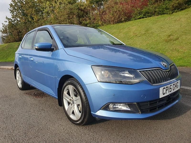 Used Skoda Fabia SE L 2015 Blue Hatchback