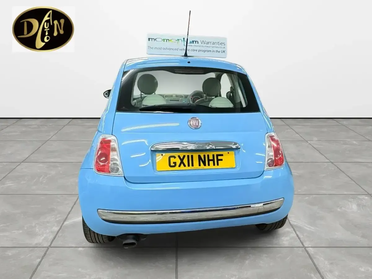 Used Fiat 500 Lounge 69 HP (50 kW) 2011 Blue Hatchback