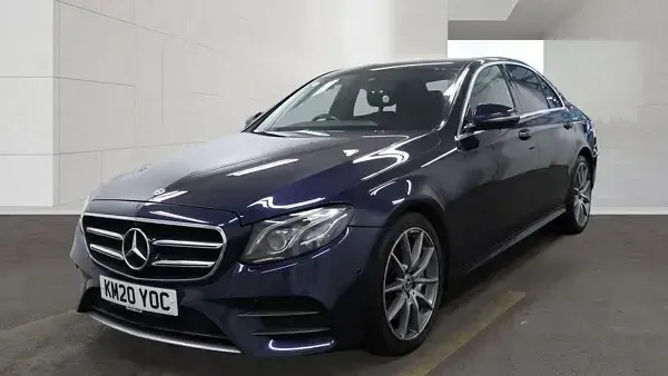 Used Mercedes E350 AMG line 2020 Blue Sedan