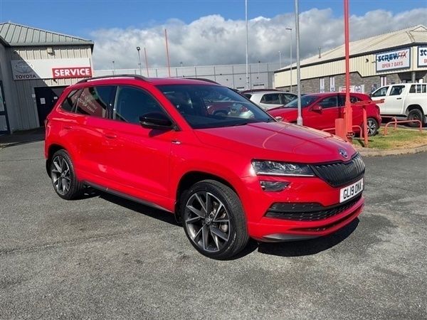 Red Used 2019 Skoda Karoq SportLine SUV | £18,495 (Expensive) - Image 1/1