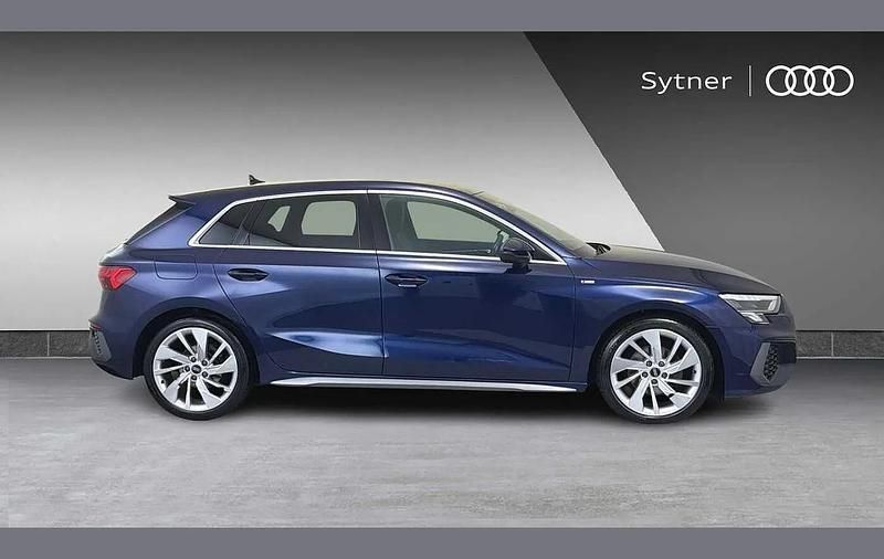 Used Audi A3 S-Line 150 HP (110 kW) 2022 Blue Sedan