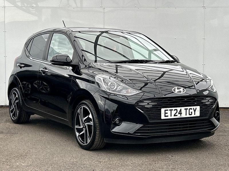 Black Used 2024 Hyundai i10 Premium Hatchback | £15,475 (Fair price) - Image 1/4