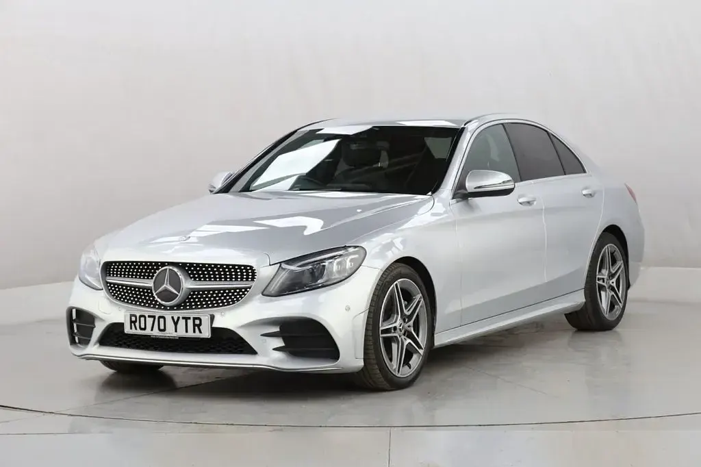 Used Mercedes C220 AMG line 194 HP (142 kW) 2020 Silver Sedan