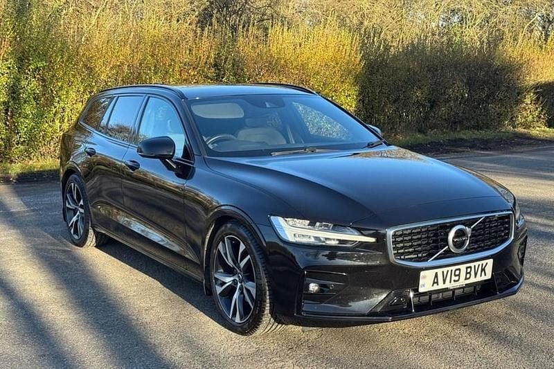 Black Used 2019 Volvo V60 R-Design Estate | £19,875 (Fair price) - Image 1/1
