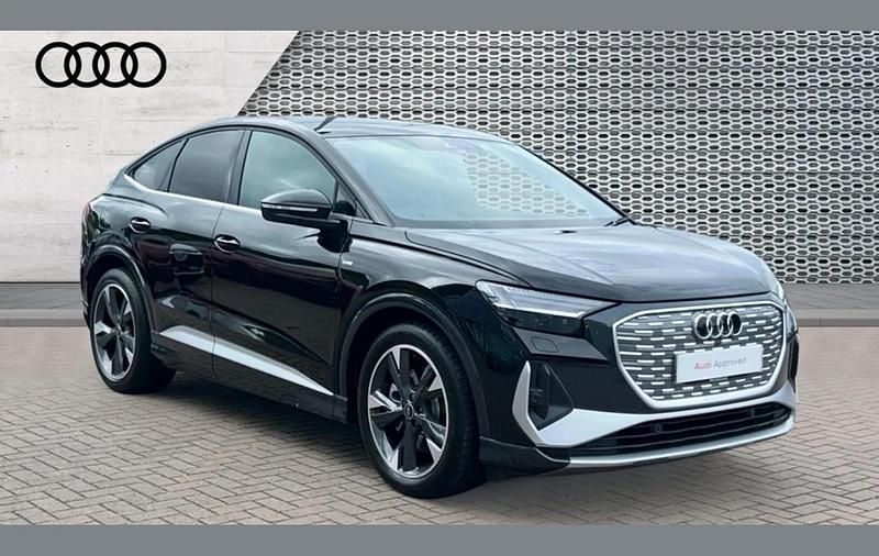 Black Used 2024 Audi Q4 e-tron S-Line SUV | £35,628 (Fair price) - Image 1/4