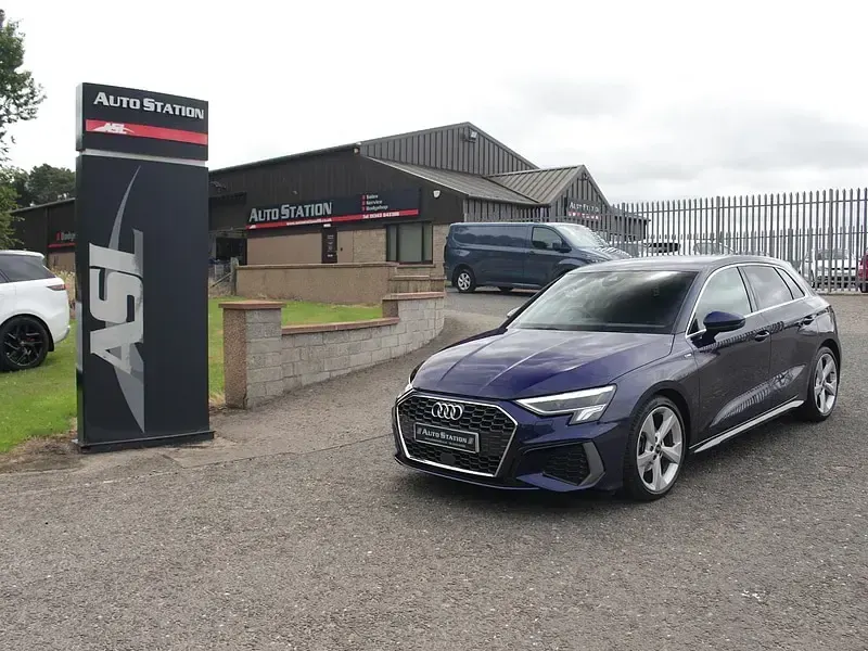 Used Audi A3 S-Line 150 HP (110 kW) 2022 Blue Sedan
