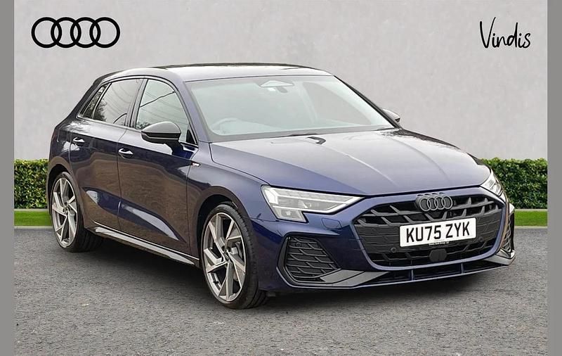 Used Audi A3 Black Edition 147 HP (108 kW) 2025 Blue Hatchback