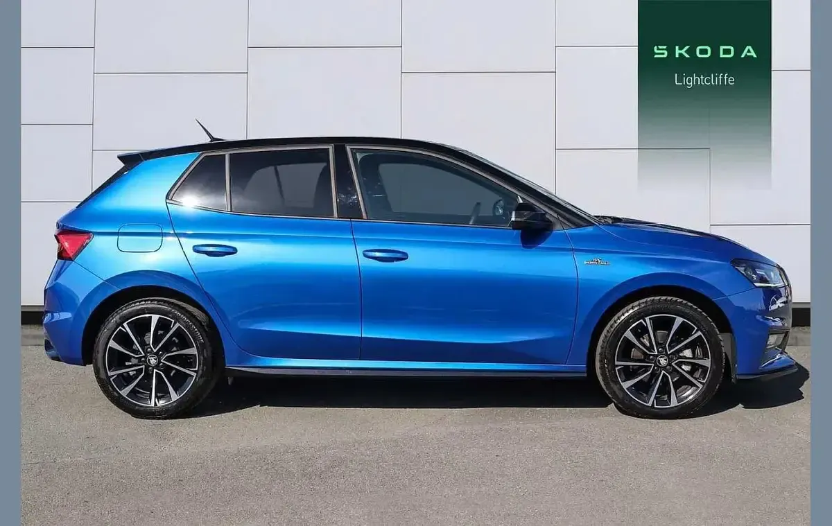 Used Skoda Fabia Monte Carlo 113 HP (83 kW) 2025 Race blue metallic black magic pearl effect Hatchback