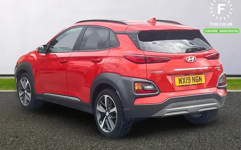 Używany Hyundai Kona Premium 177 KM (130 kW) 2019 Pomarańczowy SUV
