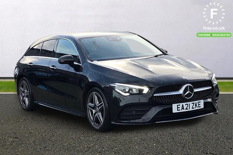 Black Used 2021 Mercedes CLA180 AMG Line Premium Sedan | £19,599 (Good price) - Image 1/3