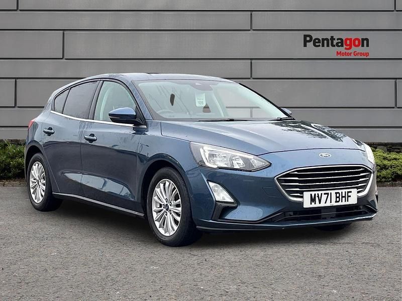 Blue Used 2021 Ford Focus Titanium Hatchback | £11,995 (Fair price) - Image 1/4