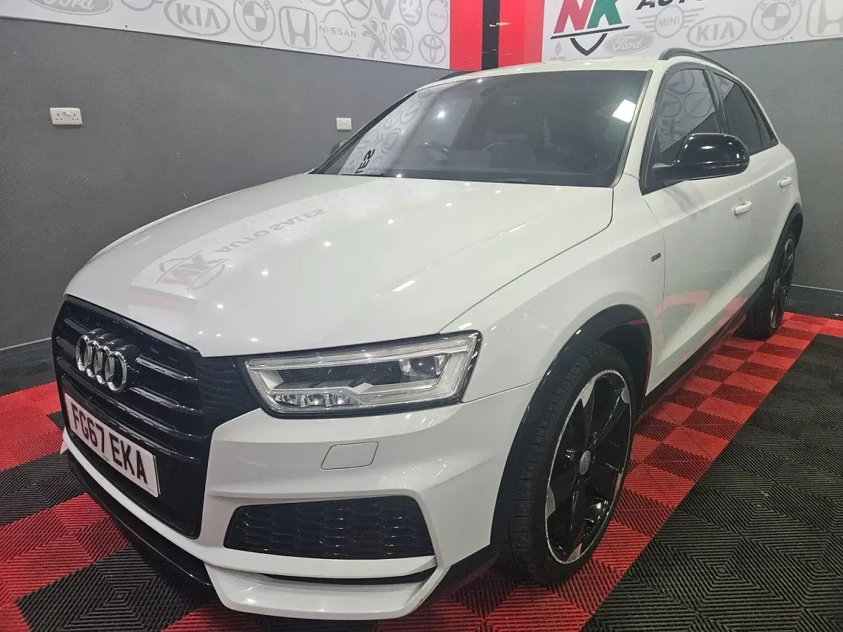 Used Audi Q3 Black Edition 184 HP (135 kW) 2017 White SUV