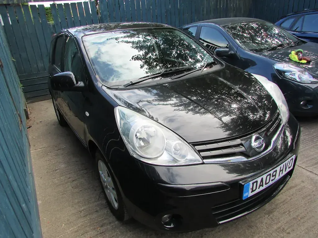 Used Nissan Note Acenta 110 HP (80 kW) 2009 Black Hatchback