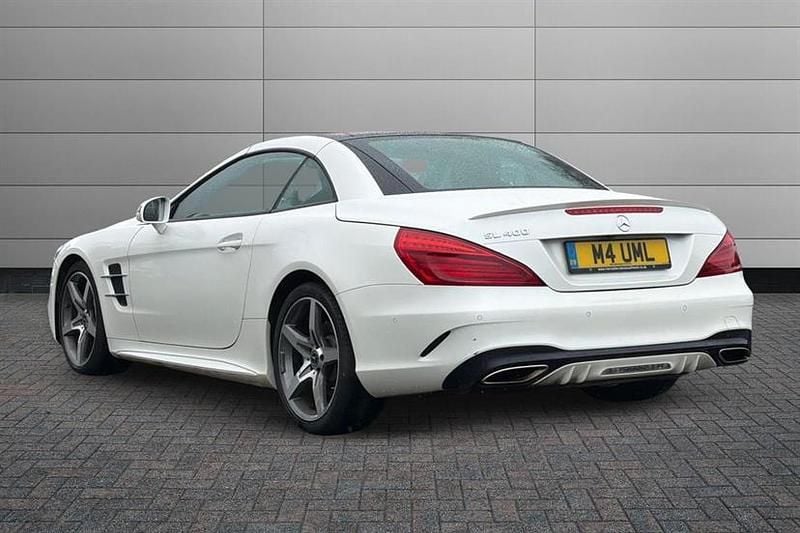 Used Mercedes SL400 AMG Line Premium 367 HP (269 kW) 2018 Diamond white Cabriolet