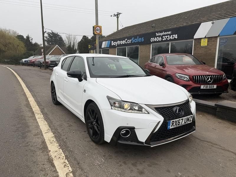 Used Lexus CT200h Sport Line 2017 White Hatchback