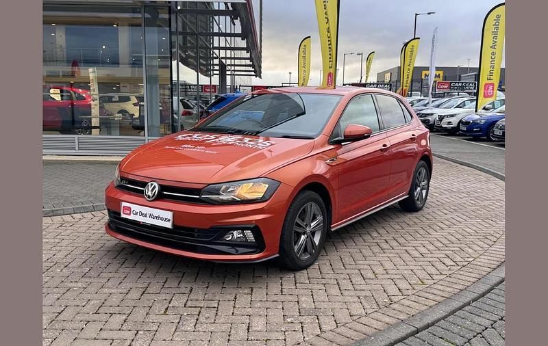 Used VW Polo R-line 113 HP (83 kW) 2020 Orange Hatchback