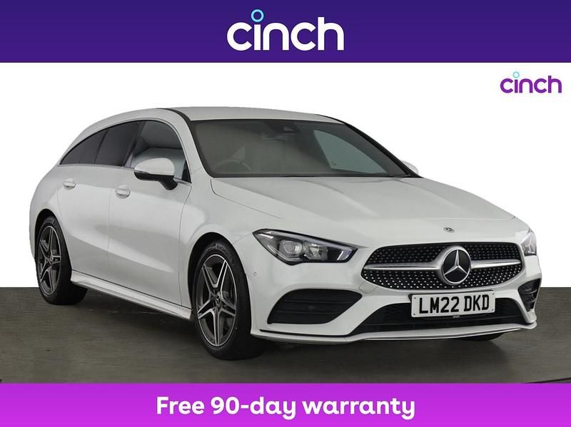 White Used 2022 Mercedes CLA200 AMG line Estate | £18,499 (Fair price) - Image 1/3