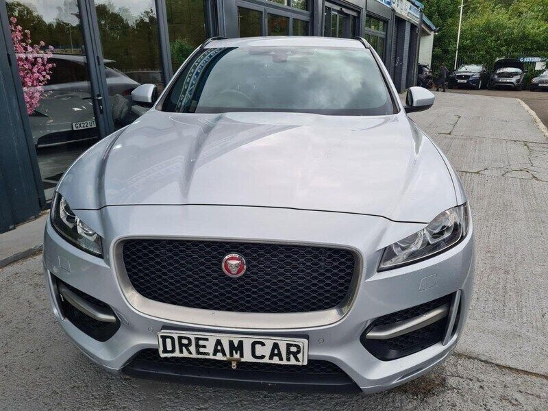 Silver Used 2018 Jaguar F-Pace R-Sport SUV | £16,495 (Good price) - Image 1/3