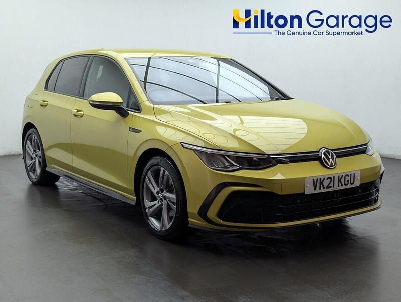 Yellow Used 2021 VW Golf VIII R-line Hatchback | £17,850 (Good price) - Image 1/4