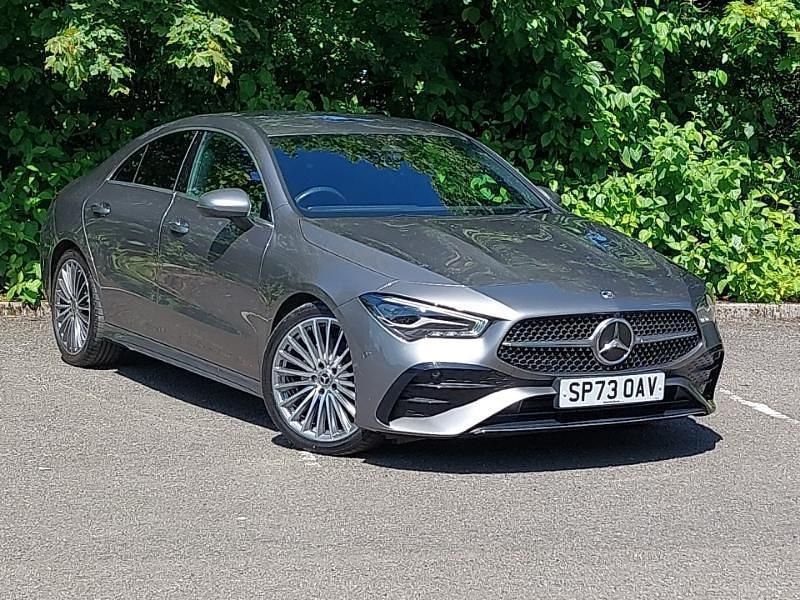 Grey Used 2023 Mercedes CLA220 AMG Line Premium Sedan | £29,498 (Fair price) - Image 1/4