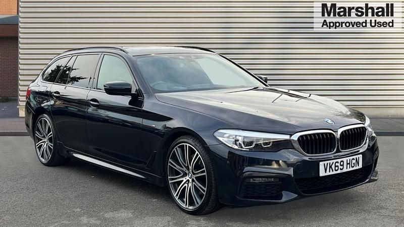Carbon black metallic Used 2019 BMW 530 M Sport | £22,085 (Fair price) - Image 1/4