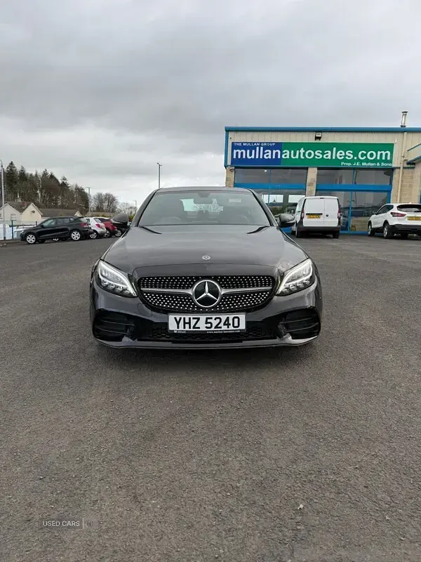 Used Mercedes C220 AMG line 194 HP (142 kW) 2019 Black Sedan