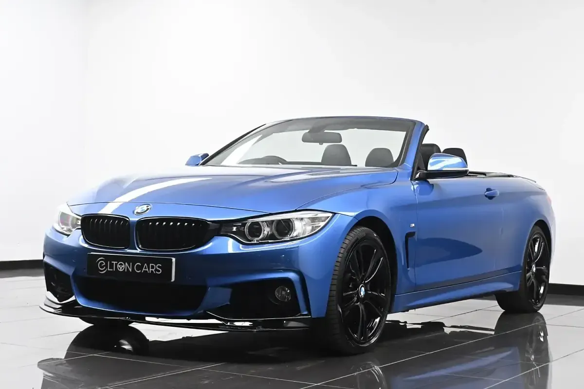 Used BMW 420 Cabriolet M Sport 190 HP (139 kW) 2015 Blue Cabriolet
