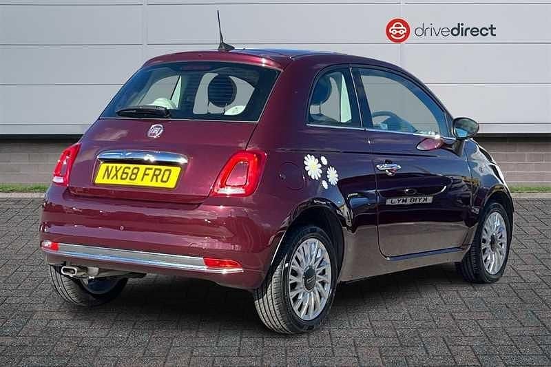 Used Fiat 500 Lounge 69 HP (50 kW) 2018 Red Hatchback