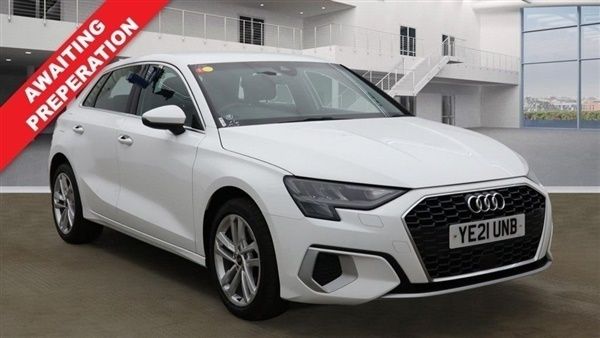 White Used 2021 Audi A3 Sportback Sport Hatchback | £21,480 (Expensive) - Image 1/1