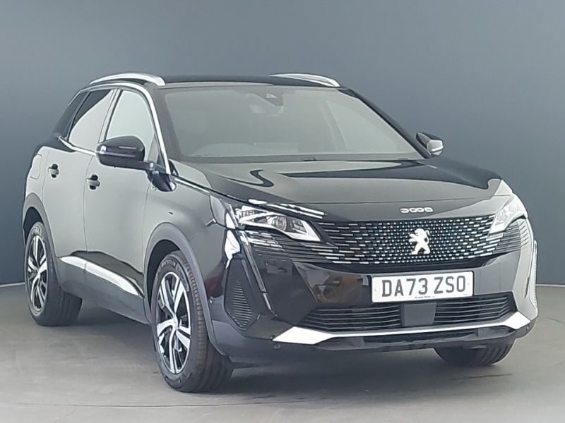 Black Used 2023 Peugeot 3008 GTi SUV | £22,698 (Fair price) - Image 1/4