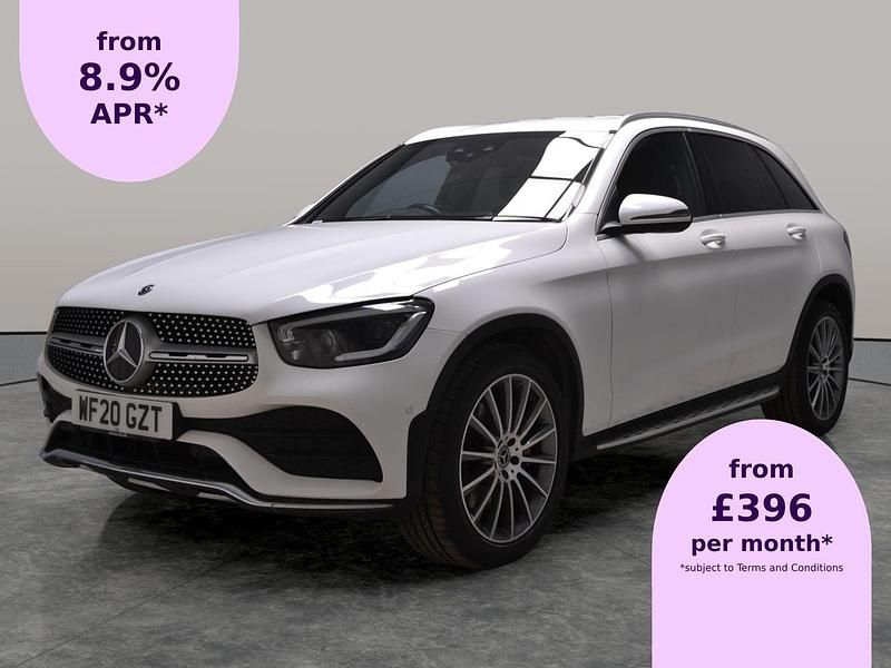 White Used 2020 Mercedes GLC220 AMG Line Premium Estate | £25,101 (Fair price) - Image 1/2