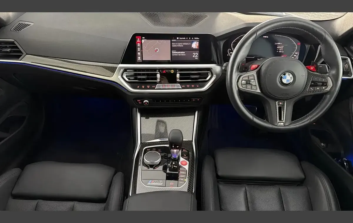 Begagnad BMW M4 Competition Edition 503 HK (369 kW) 2022 Blå Sportkupé