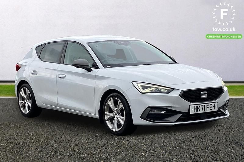 White Used 2021 Seat Leon FR Hatchback | £15,899 (Fair price) - Image 1/3