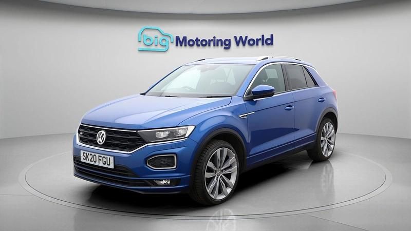 Used VW T-Roc R-line 150 HP (110 kW) 2020 Blue SUV