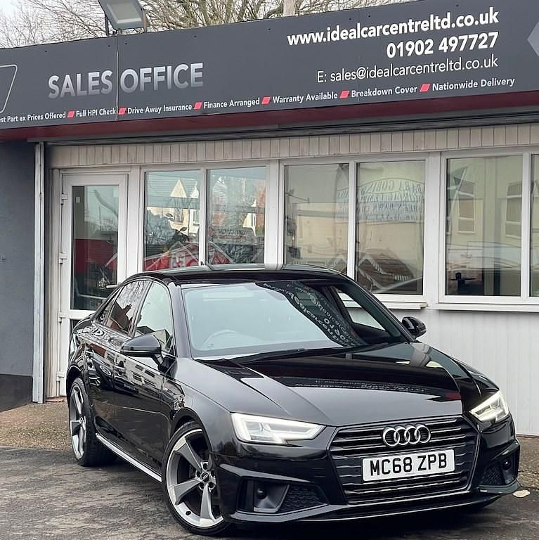 Used Audi A4 Black Edition 150 HP (110 kW) 2019 Black Sedan