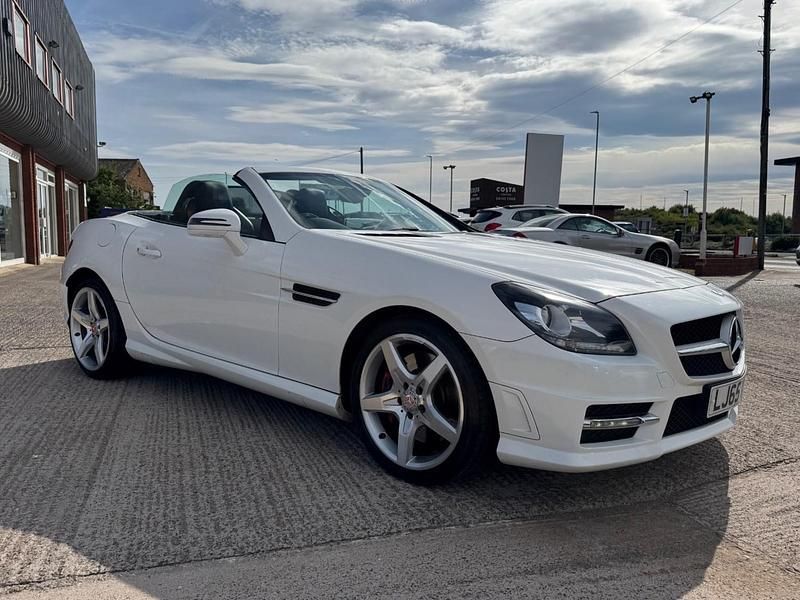 Calcite white Used 2015 Mercedes SLK250 AMG Cabriolet | £7,975 (Fair price) - Image 1/4