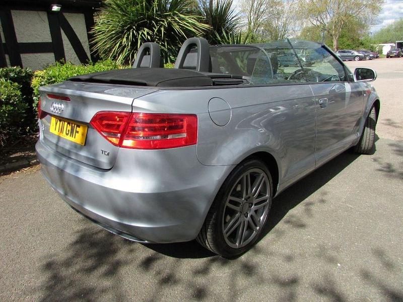 Begagnad Audi A3 Cabriolet S-Line 140 HK (102 kW) 2011 Silver Cab