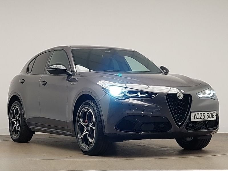 Grey New 2025 Alfa Romeo Stelvio Veloce SUV | £44,998 (Fair price) - Image 1/4