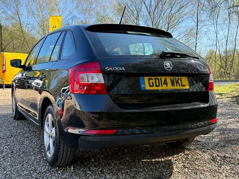 Used Skoda Rapid SE 105 HP (77 kW) 2014 Black Hatchback
